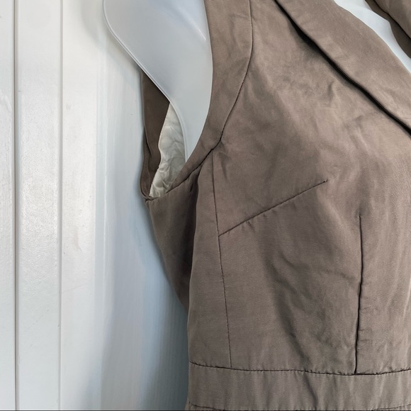 Banana Republic Brown Blazer Vest Suit 6 Office Career - Picture 3 of 10